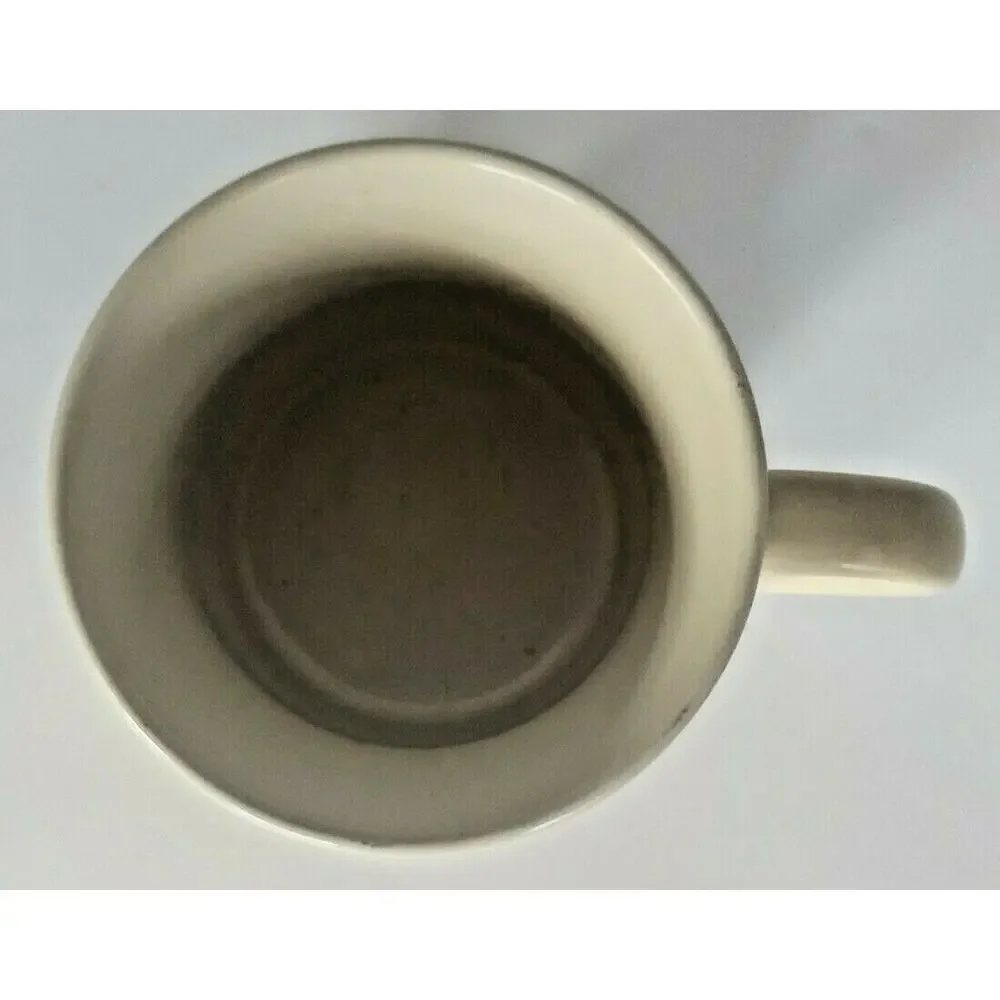 Vintage 1985 Hallmark Mug‎ Mates Coffee Cup With Lid The Buck Stop Over There MS